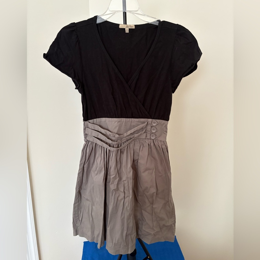 BeBop Black and Gray Mini Dress
